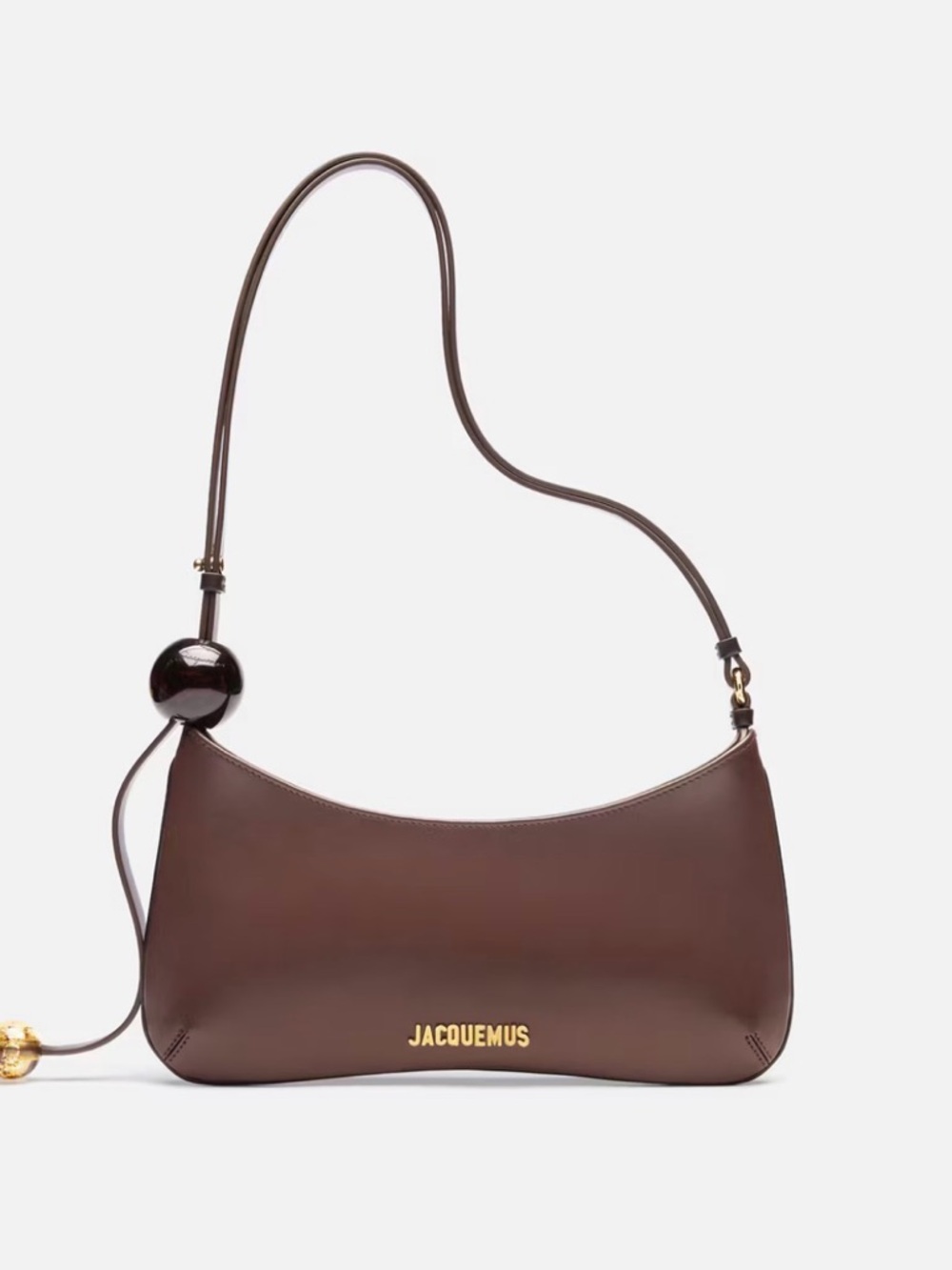 Jacquemus Brown Le Bisou Perle Shoulder Bag original